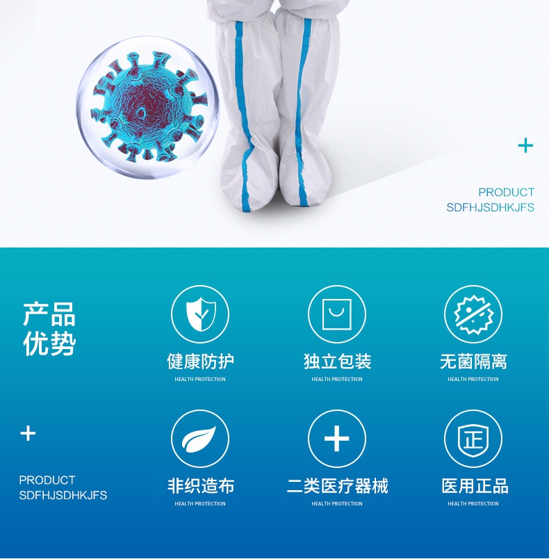 連體一次性醫(yī)用防護(hù)服產(chǎn)品優(yōu)勢(shì)