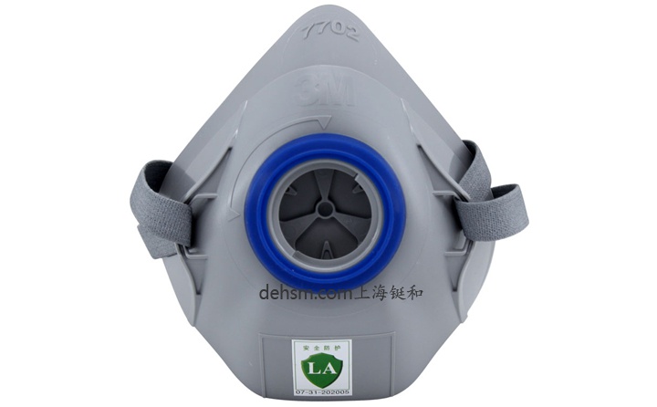3M7702半面罩防毒面具圖片-正面
