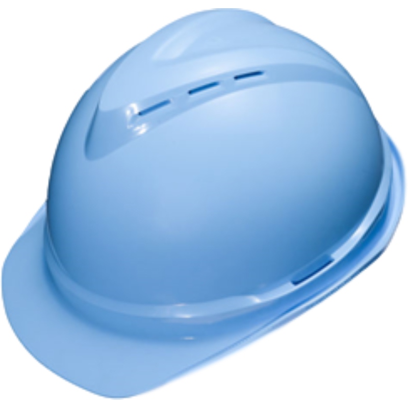 梅思安10146676湖藍色豪華ABS安全帽圖1